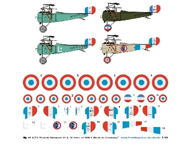 French Nieuport 11 And 16 Aces Of Ww I - image 1