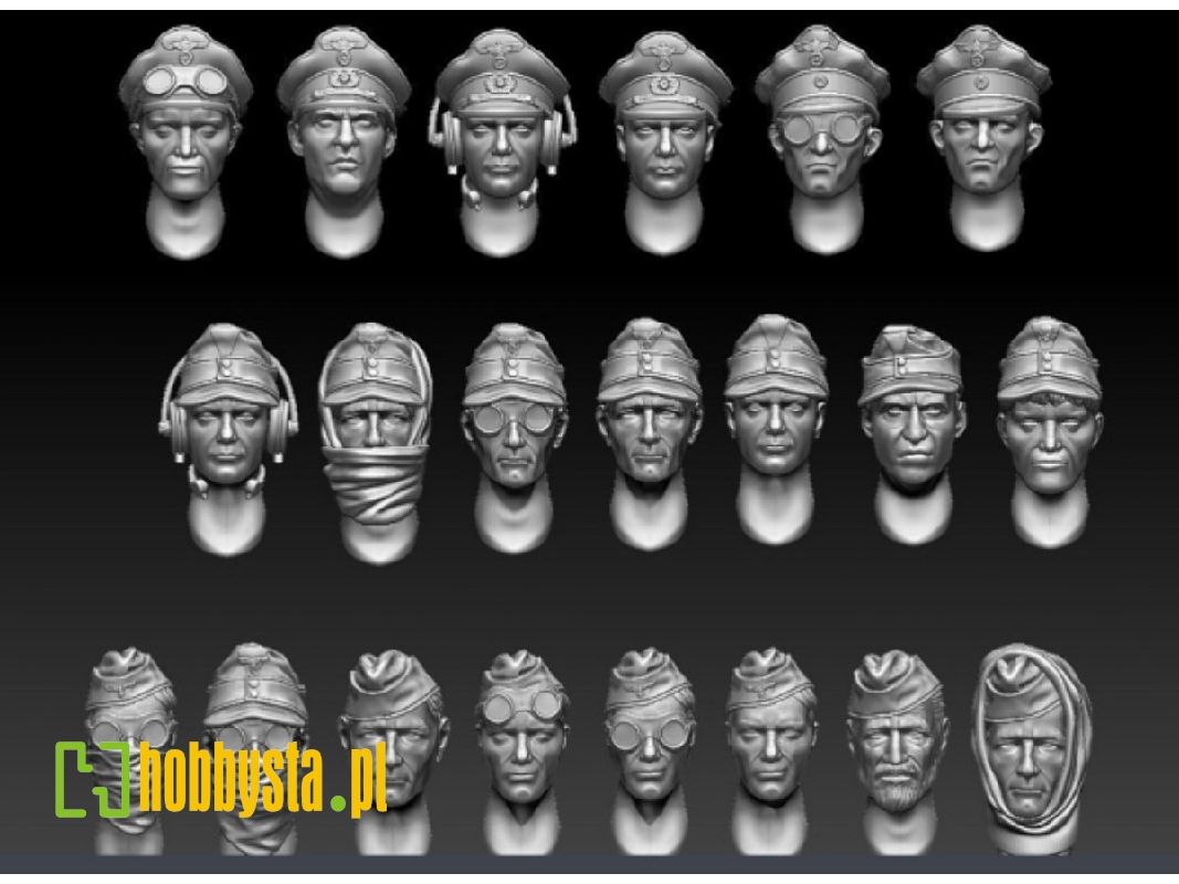 21 German Military Heads - image 1