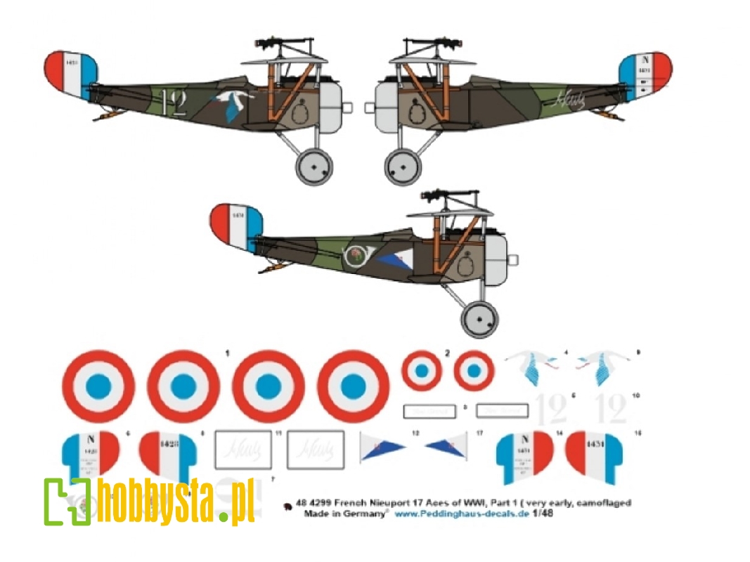 French Nieuport 17 Aces Of Wwi - Part 1 (Dorme- Se Sevin - Brocart) - image 1