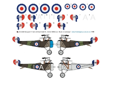 Nieuport 17 & Nieuport 23 Of Albert Ball Vc - British Wwi Ace - image 1