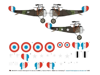 French Nieuport 17 Aces Of Wwi - Part 2 (Massenet - Pendaries- Pillon) - image 1