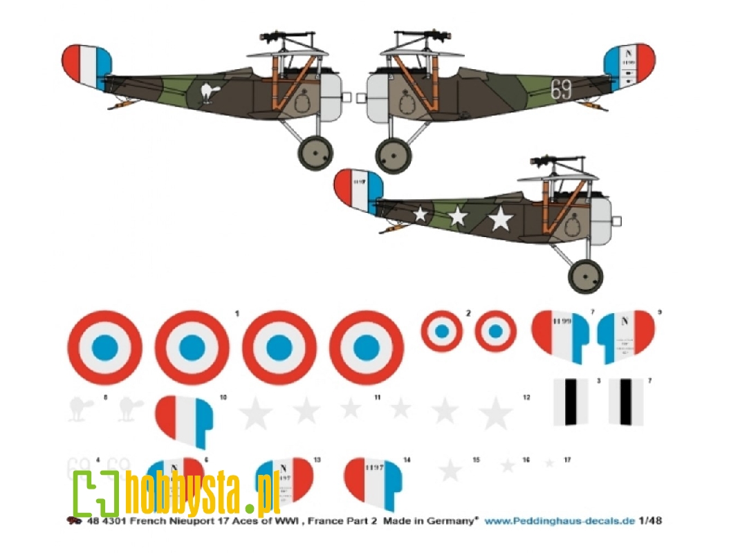 French Nieuport 17 Aces Of Wwi - Part 2 (Massenet - Pendaries- Pillon) - image 1