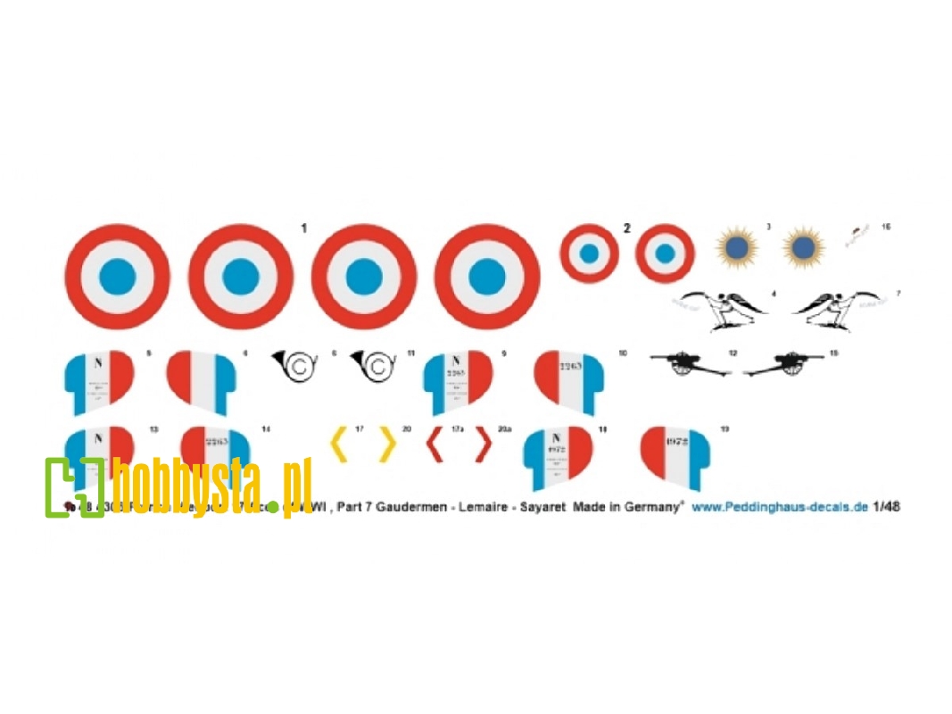 French Nieuport 17 Aces Of Wwi - Part 7 (Gaudermen - Doumer - Laplasse) - image 1