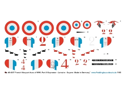 French Nieuport 17 Aces Of Wwi - Part 8 (Guynemer - Lemaire - Sayaret) - image 1