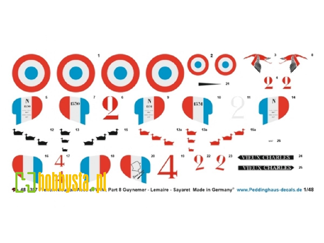French Nieuport 17 Aces Of Wwi - Part 8 (Guynemer - Lemaire - Sayaret) - image 1