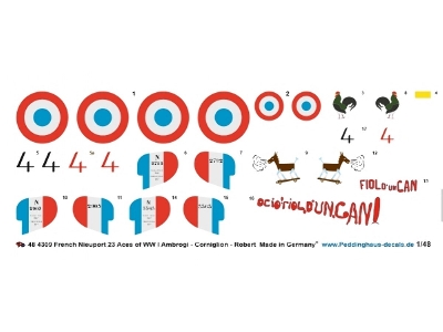 French Nieuport 23 Aces Of Wwi (Ambrogi - Corniglion - Robert) - image 1