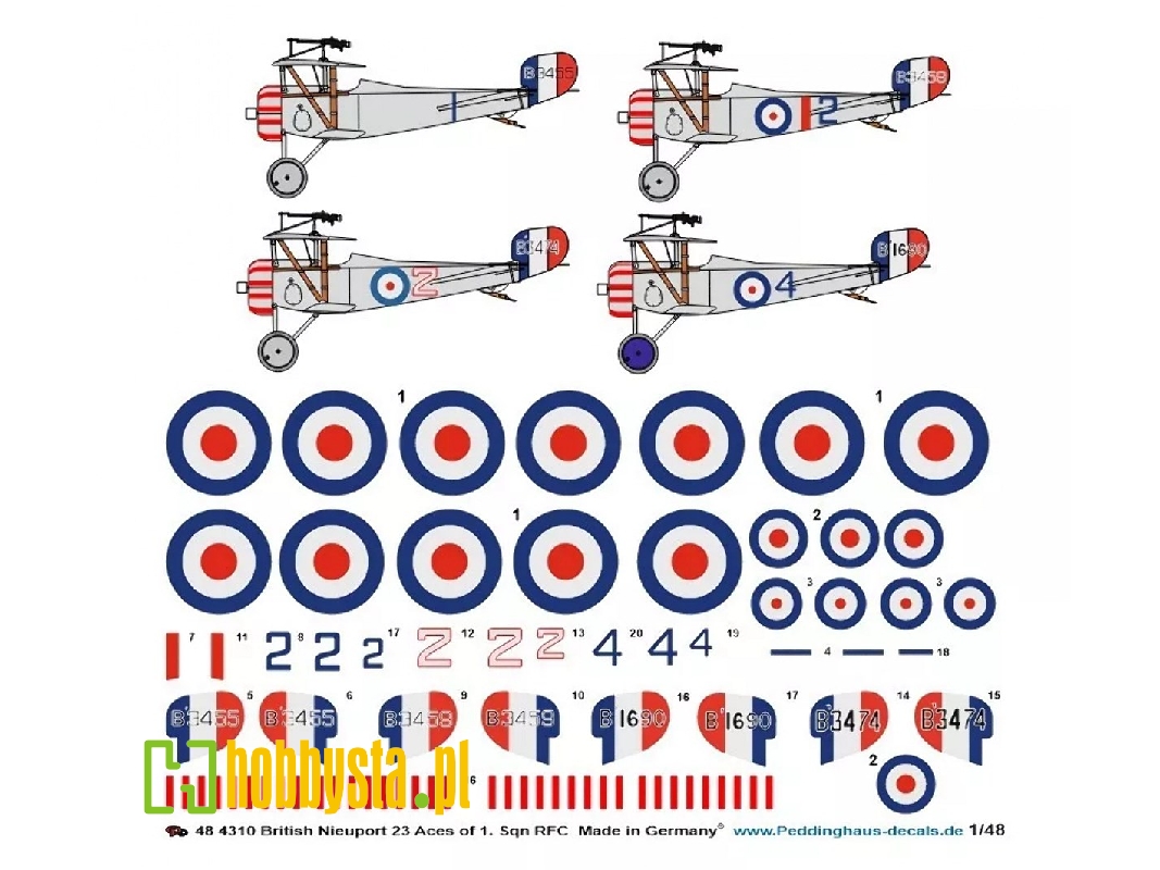 British Nieuport 23 Aces Of 1. Sqn Rfc - image 1