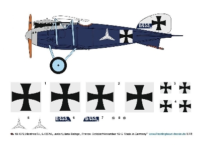 Albatros D.I, S.435/16, Jasta 1, Hans Bethge, France, October/November 1916 - image 1