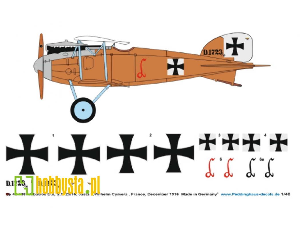 Albatros D.Ii, S.1723/16, Jasta 1, Wilhelm Cymera, France, December 1916 - image 1