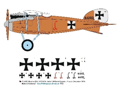 Albatros D.Ii, S.1723/16, Jasta 1, Wilhelm Cymera, France, December 1916 - image 1