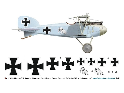 Albatros D.Iii, Jasta 15, Eberhard 'puz' Hänsch, France, Boncourt, Spring 1917 - image 1