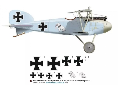Albatros D.Iii, Jasta 15, Eberhard 'puz' Hänsch, France, Boncourt, Spring 1917 - image 1