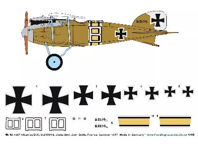 Albatros D.Iii, D.2150/16, Jasta 28w, Carl Bolle, France, Summer 1917 - image 1