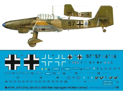 Ju 87 D-3/Trop, Stab/St.G 3, Oberstl. Walter Siegel, Egypt 1942 - image 1