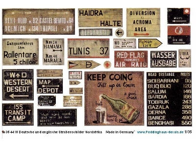 German And English Road Signs North Africa - image 1