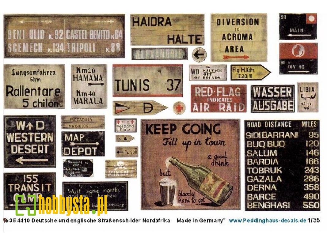 German And English Road Signs North Africa - image 1