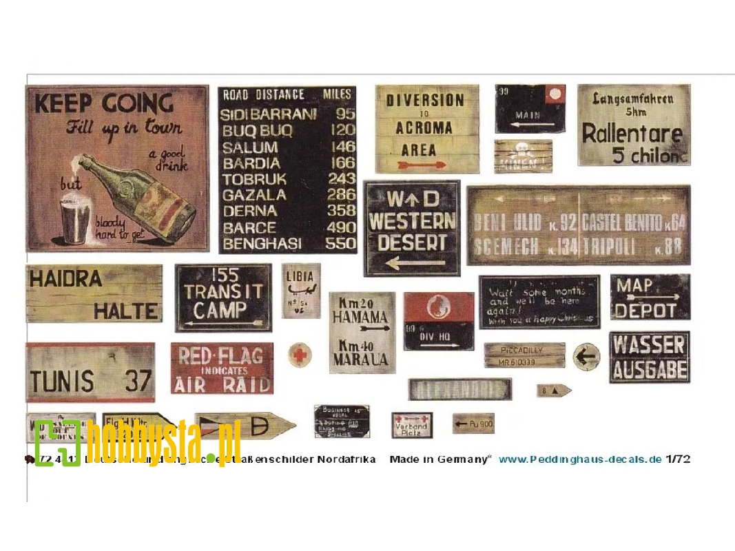 German And English Road Signs North Africa - image 1