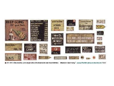 German And English Road Signs North Africa - image 1