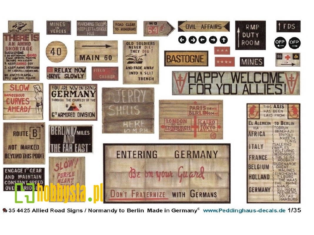 Allied Road Signs / Normandy To Berlin - image 1