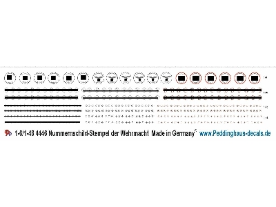 Wehrmacht Stamp For Licence Plates - image 1