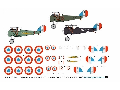French Nieuport 27 Aces Of Wwi (Sp87 Gasser, N152 Lefévre & N82 Echard) - image 1