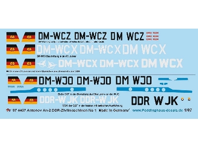 Antonov An-2 Ddr Civil Aircraft Set 1 - image 1