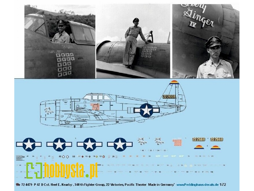 47 D Col. Neel E. Kearby, 348th Fighter Group, 22 Victories, Pacific Theater - image 1