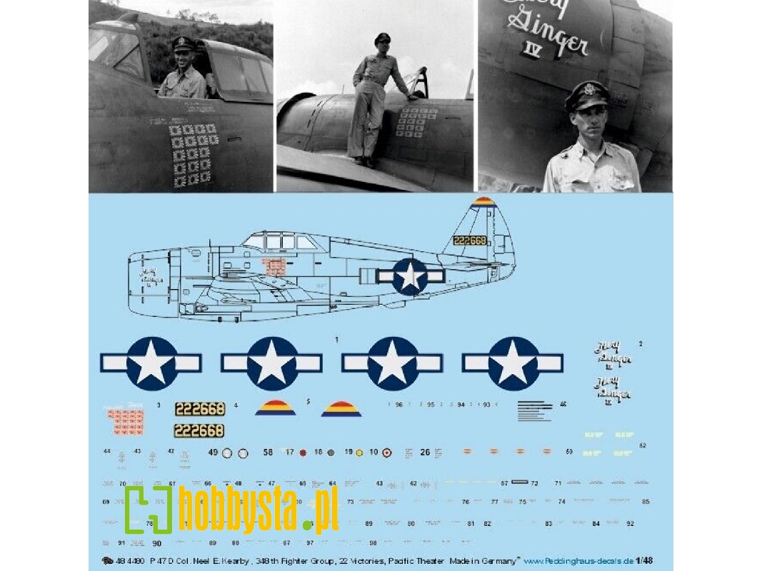 47 D Col. Neel E. Kearby, 348th Fighter Group, 22 Victories, Pacific Theater - image 1