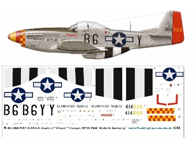 P-51 D-15-na Captain 'chuck' Yeager, 357th Fg - image 1
