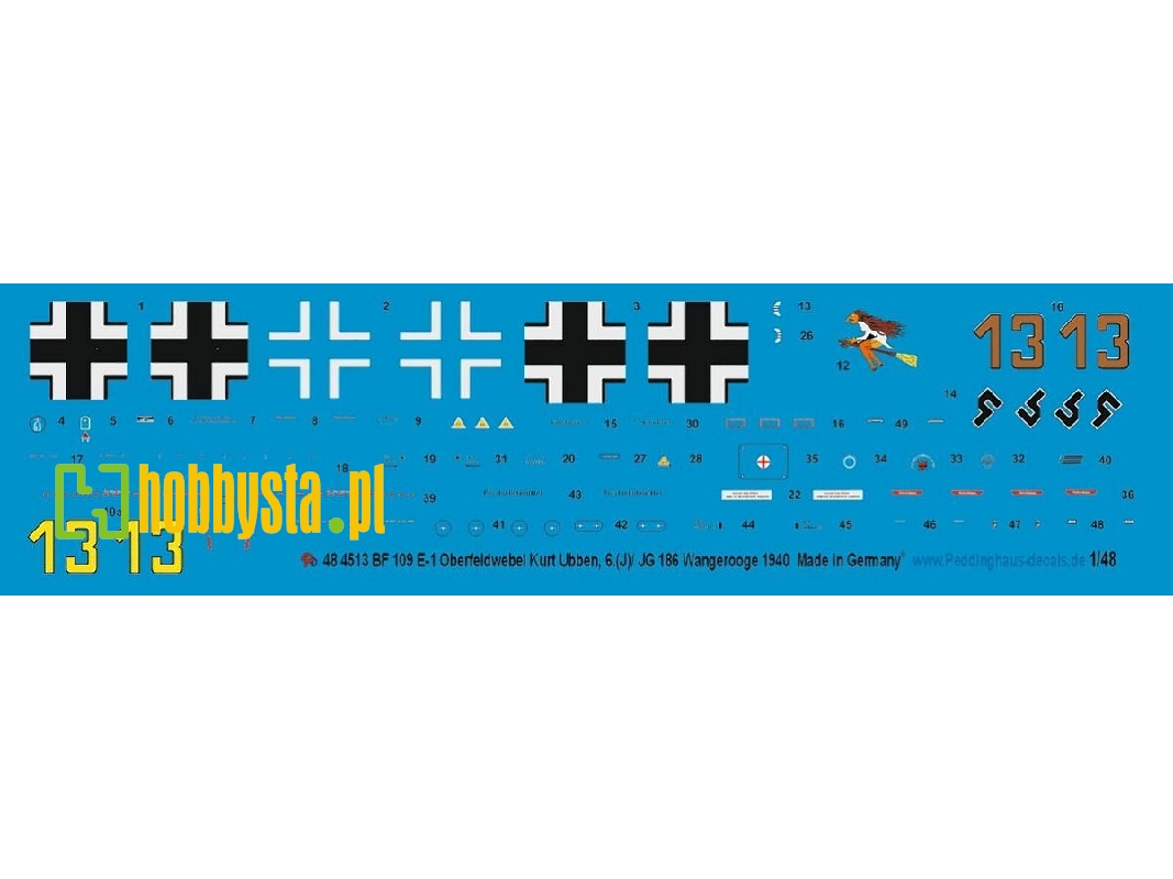 Bf 109 E-1 Oberfeldwebel Kurt Ubben, 6.(J)/ Jg 186 Wangerooge 1940 - image 1