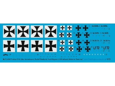 Fokker E.Iii - Max Immelmann, Rudolf Berthold, Kurt Küppers And  Windhund - image 1