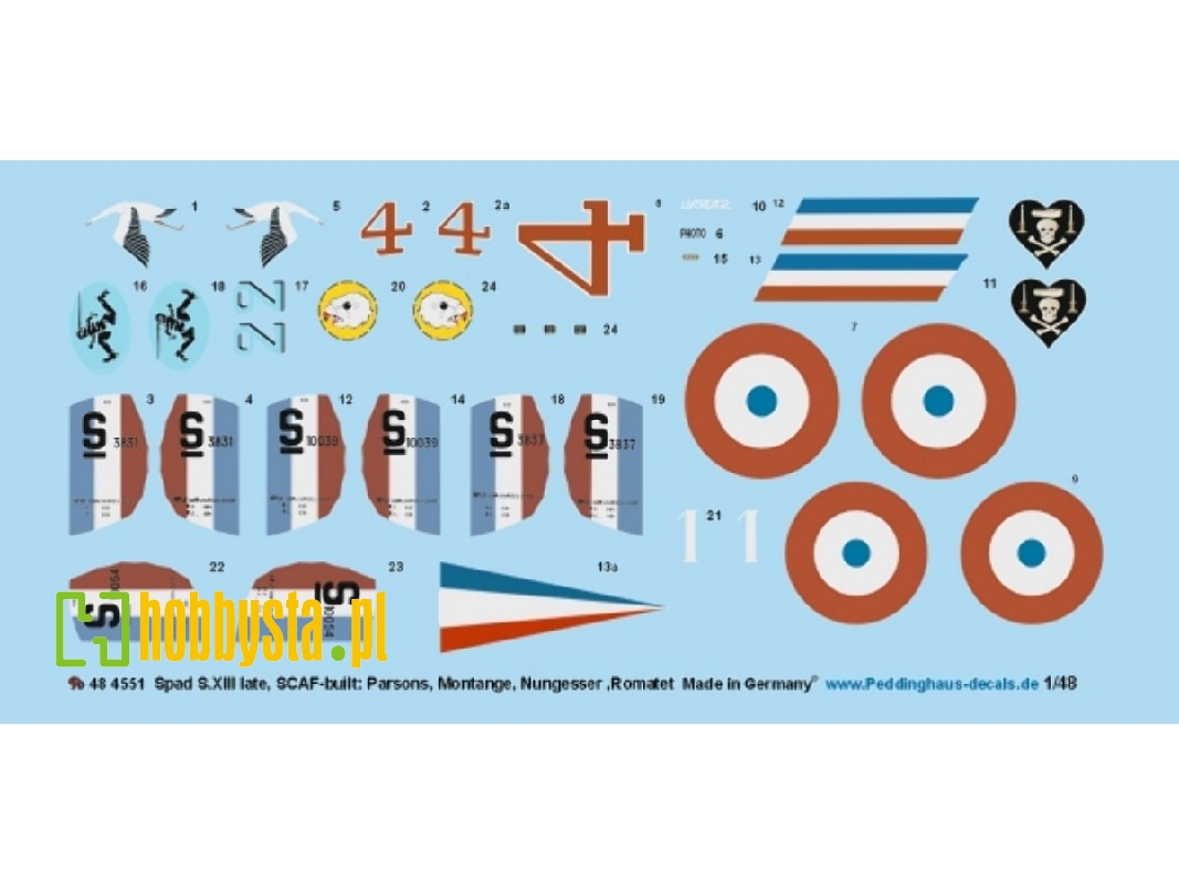 Spad S.Xiii Late, Scaf-built: Parsons, Montange, Nungesser And Romatet - image 1