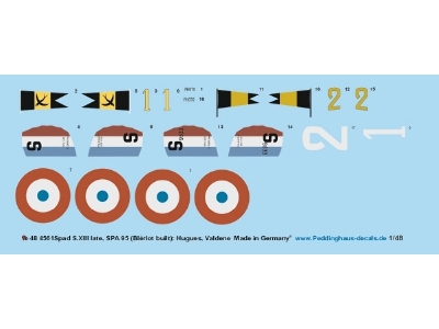 Spad S.Xiii Late, Spa 95 (Blériot Built): Hugues And Valdene - image 1