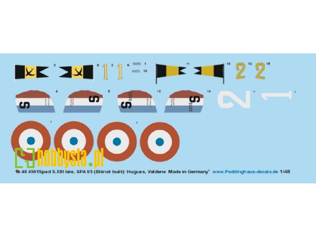 Spad S.Xiii Late, Spa 95 (Blériot Built): Hugues And Valdene - image 1