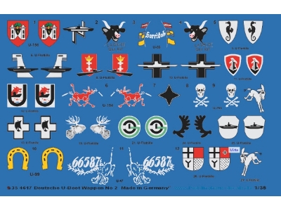 German Wwii U-boot Flotilla Coat Of Arms And Flags No.2 - image 1