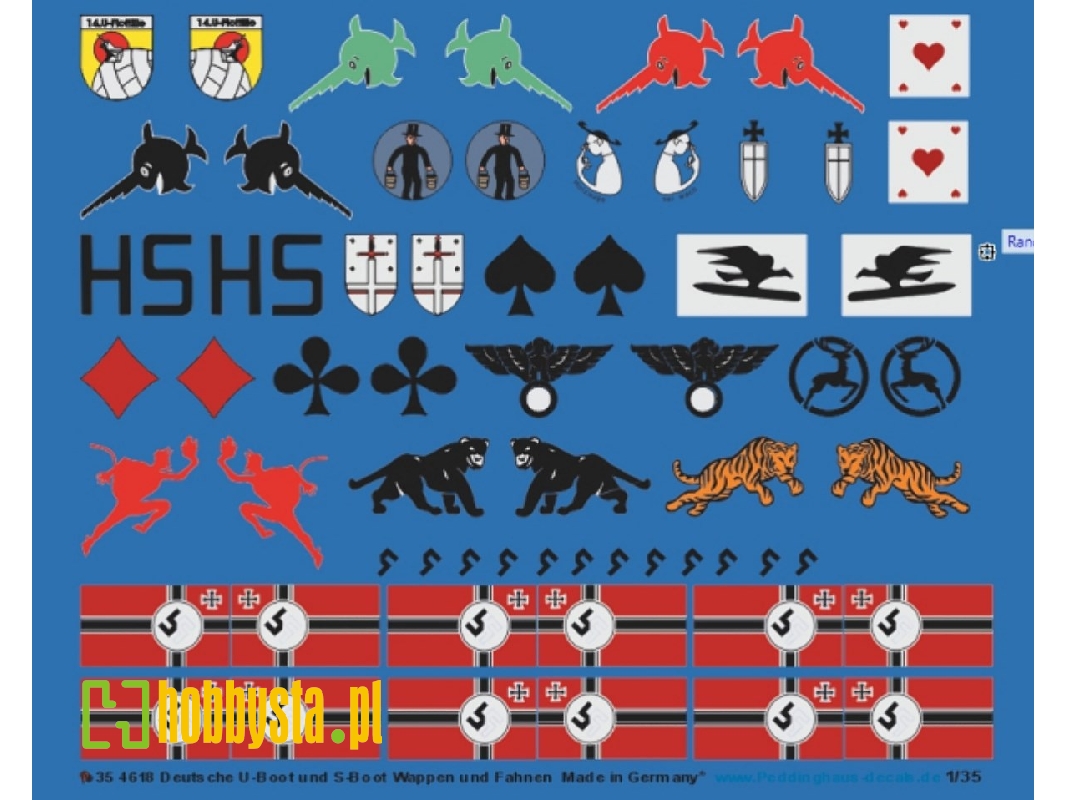 German Wwii U-boot And S-boot Flotilla Coat Of Arms And Flags - image 1