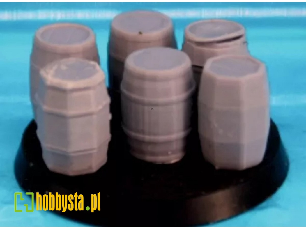 6 Wooden Barrels - image 1
