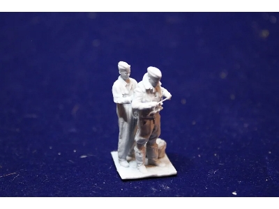Pilot And Mechanic Putting On A Parachute - image 2