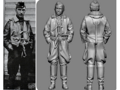 Battle Of Britain German Wwii Ace Werner Mölders (3d-printed) - image 1