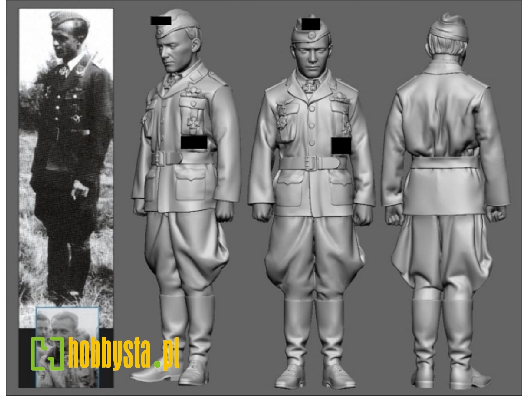 Battle Of Britain German Wwii Ace Erich Schmidt (3d-printed) - image 1