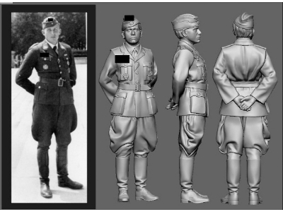 Battle Of Britain German Wwii Ace Hans Karl Mayer (3d-printed) - image 1
