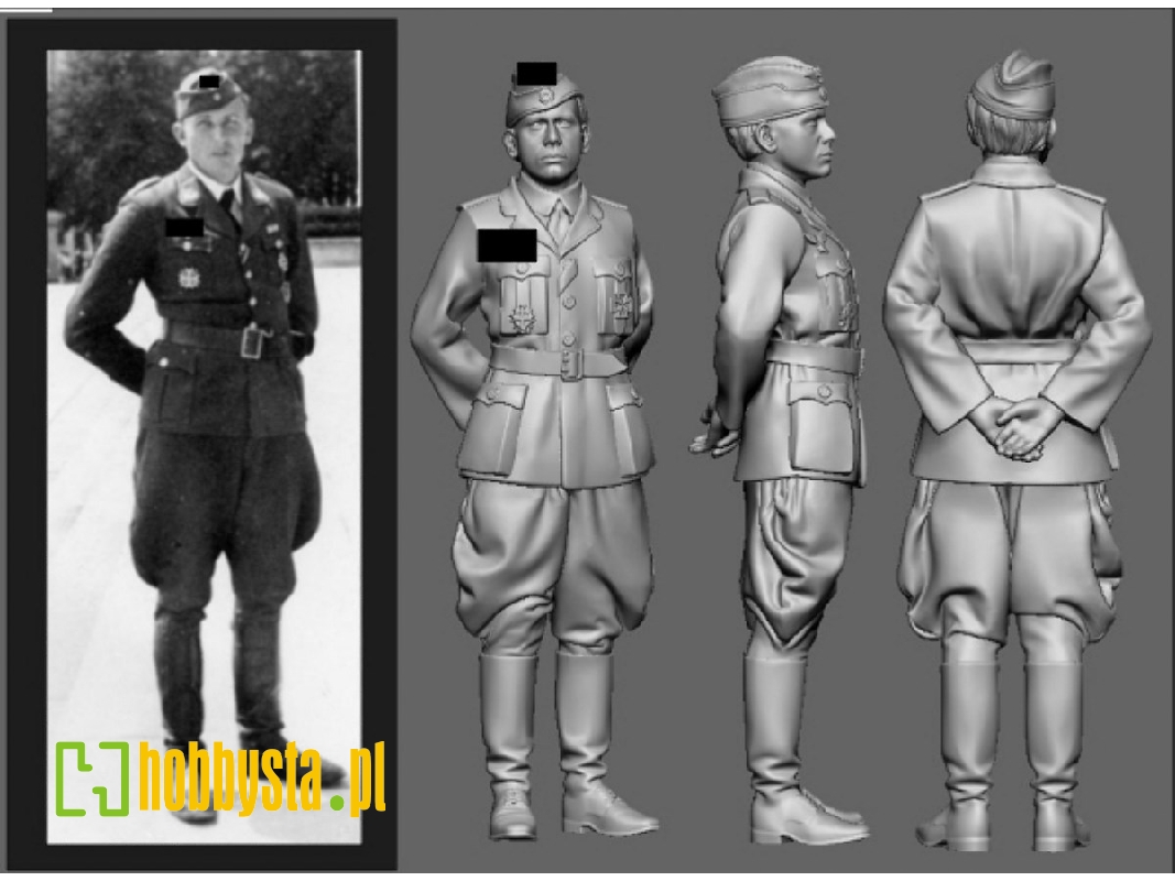 Battle Of Britain German Wwii Ace Hans Karl Mayer (3d-printed) - image 1