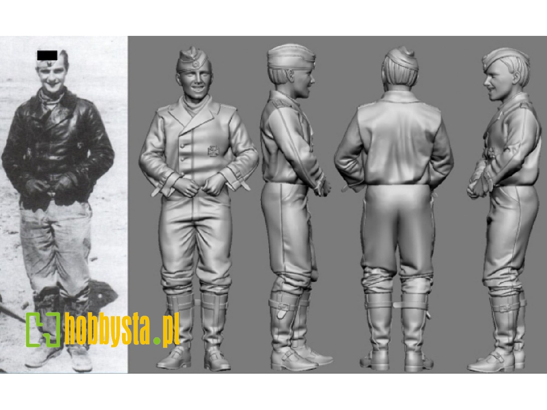 German Wwii Ace In Africa Jg 27 Hans Joachim Marseille (3d-printed) - image 1