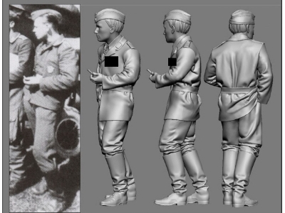 German Wwii Ace In Africa Jg 27 Günther Steinhausen (3d-printed) - image 1