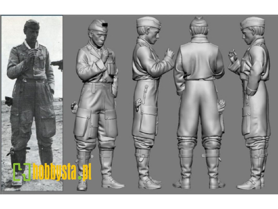 German Wwii Ace In Africa Jg 27 Gerhard Homuth (3d-printed) - image 1