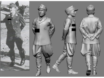 German Wwii Ace In Africa Jg 27 Werner Schröer (3d-printed) - image 1