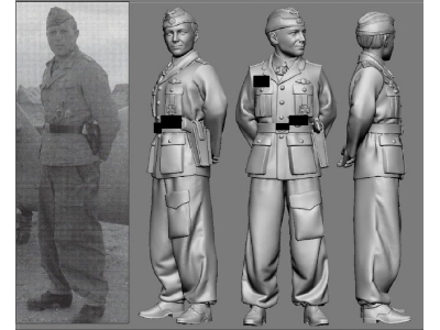German Wwii Ace In Africa Jg 27 Ottos Schulz (3d-printed) - image 1
