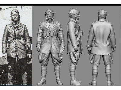 German Wwi Ace Kurt Wintgens (3d-printed) - image 1