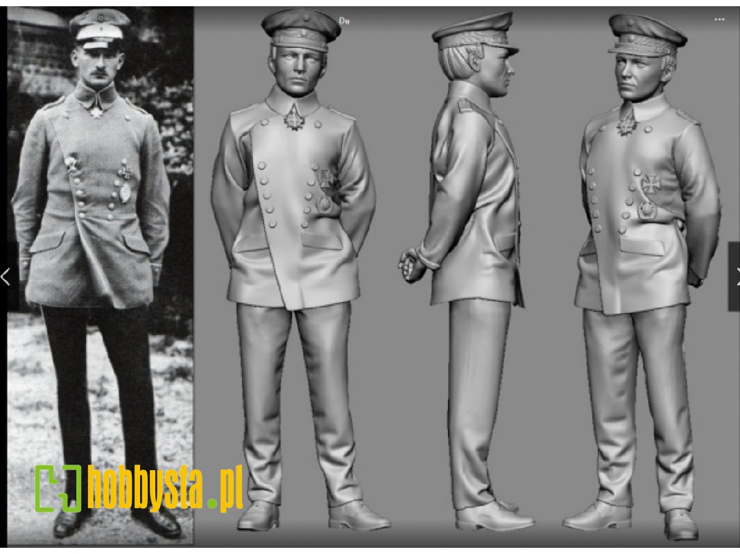 German Wwi Ace Max Ritter Von Mulzer (3d-printed) - image 1