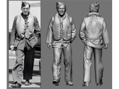 British Raf Wwii Ace Wilfred Duncan (3d-printed) - image 1